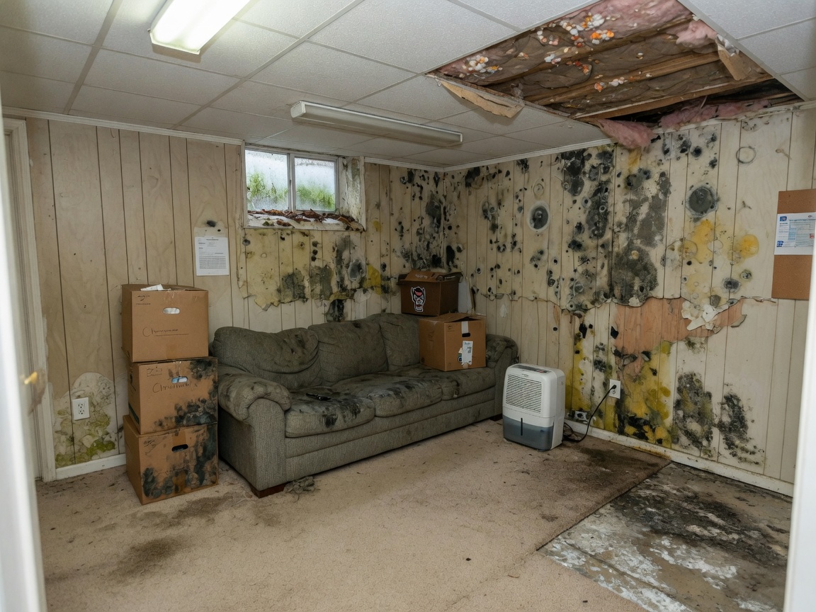 Mold in Finished Basements Common to Cary Properties